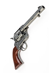 Image showing Old Revolver On Isolated Background