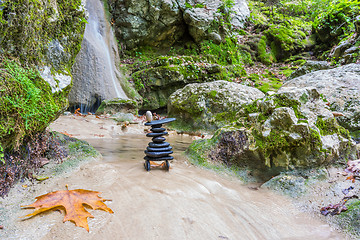 Image showing Zenstones at the waterfalls