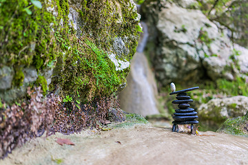 Image showing Zenstones at the waterfalls