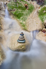 Image showing Zenstones at the waterfalls