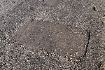 Image showing broken part of the road