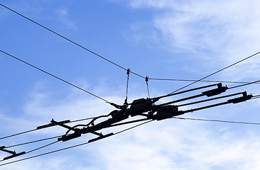 Image showing power lines, close-up