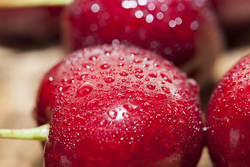 Image showing red ripe cherry