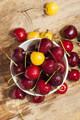 Image showing red ripe cherry