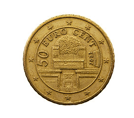 Image showing Fifty euro cents