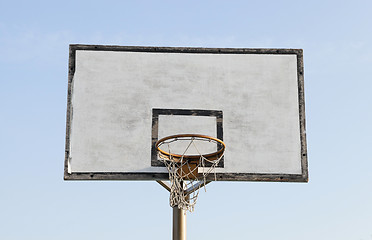 Image showing basketball hoop in the street