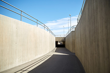 Image showing urban city tunnel construction