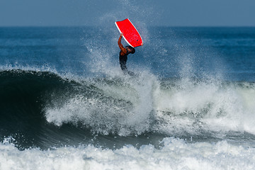 Image showing Bodyboarder in action