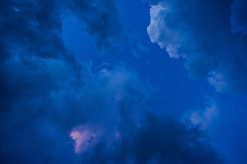 Image showing  dark clouds before a thunder-storm