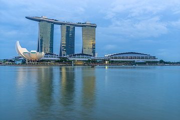 Image showing  Marina Bay Sands at night