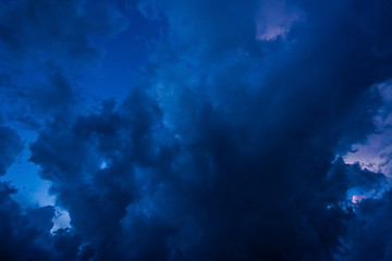 Image showing  dark clouds before a thunder-storm