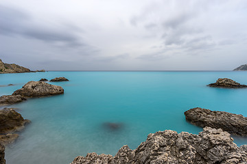 Image showing Agios Nikitas Lefkas island at dusk