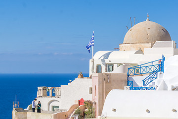 Image showing Oia in Santorini island Greece