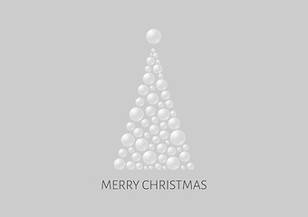 Image showing christmas poster with abstract bubble tree