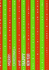 Image showing christmas background with green and red stripes