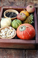 Image showing Autumn vegetables and fruits