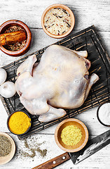 Image showing Chicken on the kitchen table