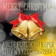 Image showing Christmas vector alphabet