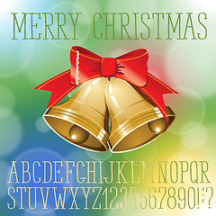 Image showing Christmas vector alphabet