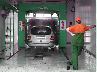 Image showing Car wash.