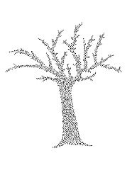 Image showing tree created from dots