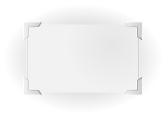 Image showing silver frame with significant corners