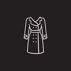 Image showing Coat sketch icon.