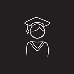 Image showing Graduate sketch icon.