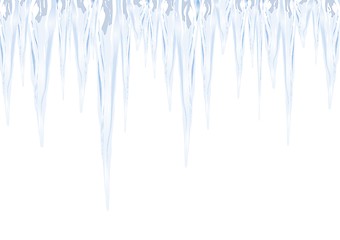 Image showing icicles as a sign of cold winter hanging down