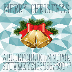 Image showing Christmas vector alphabet