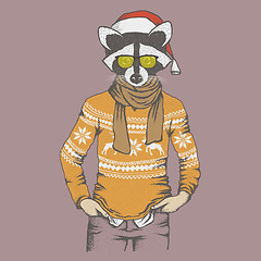 Image showing Raccoon vector illustration