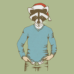 Image showing Raccoon vector illustration