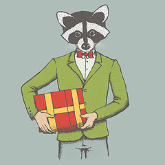 Image showing Raccoon vector illustration