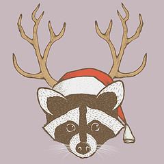 Image showing Raccoon vector illustration