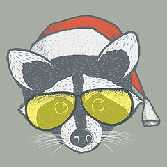 Image showing Raccoon vector illustration