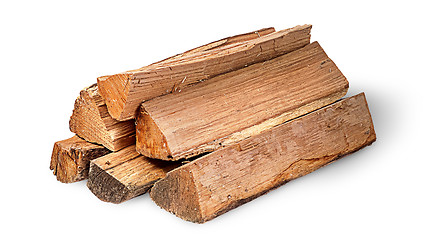 Image showing Pile of firewood rotated