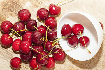 Image showing red ripe cherry