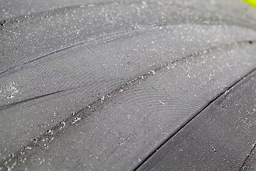 Image showing raindrops on the umbrella