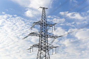 Image showing High-voltage power poles