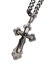 Image showing Silver orthodox cross