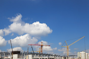 Image showing construction of a shopping center