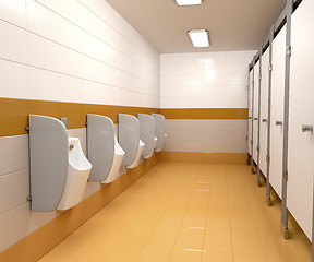 Image showing Men's public toilet