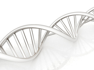 Image showing DNA structure model. 3d illustration