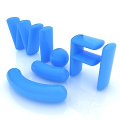 Image showing WiFi symbol. 3d illustration