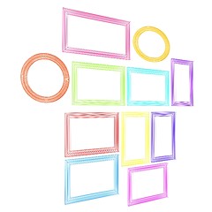 Image showing Abstract frames. Conceptual design. 3D illustration