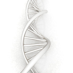 Image showing DNA structure model. 3d illustration