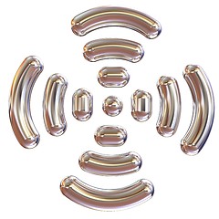 Image showing Radio Frequency Identification symbol. 3d illustration