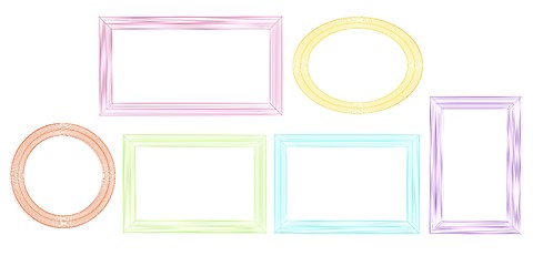 Image showing Abstract frames. Conceptual design. 3D illustration