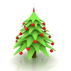 Image showing Christmas tree. 3d illustration