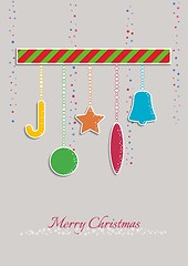 Image showing christmas illustration with color decoration